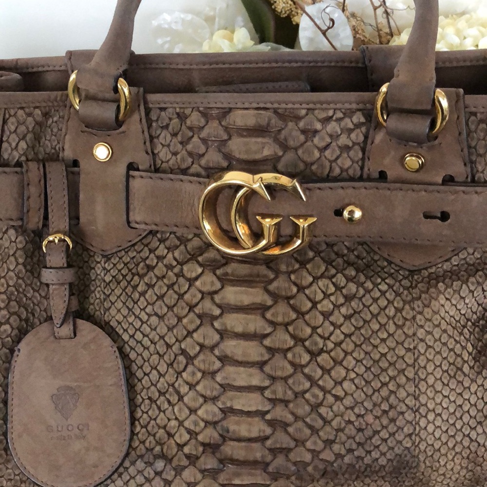 Sale Today Only!!!!!Gucci Python Running Bag - image 4